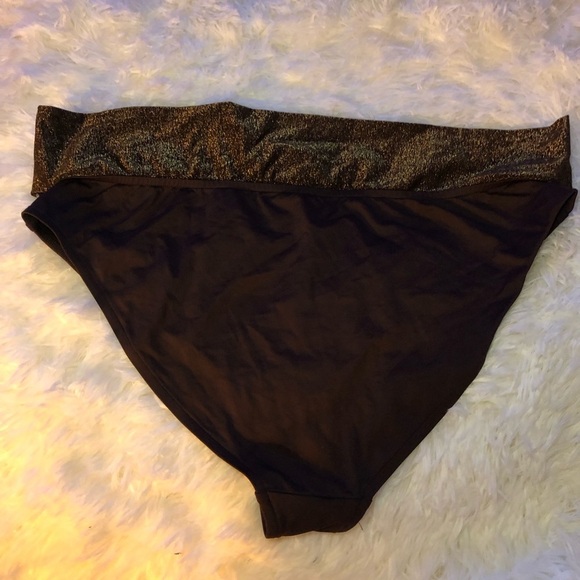 VENUS Brown Bikini Bottom with Glittery Band size 16 - Picture 9 of 13